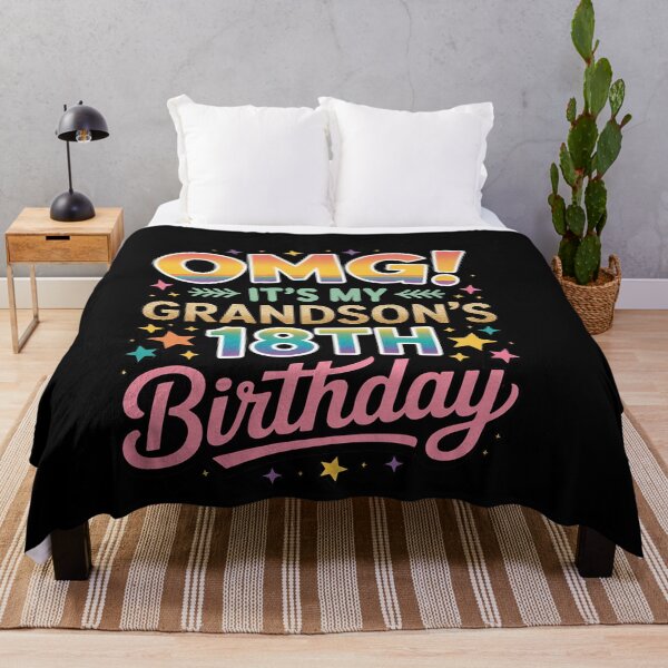Item preview, OMG It's My Grandson's 18th Birthday Sweet 18 Years Old designed and sold by genkihikki.