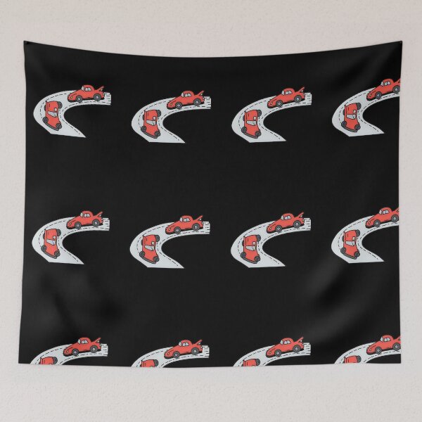 Item preview, Two race cars speeding through a sharp curve on a racetrack_20 designed and sold by Aariq.