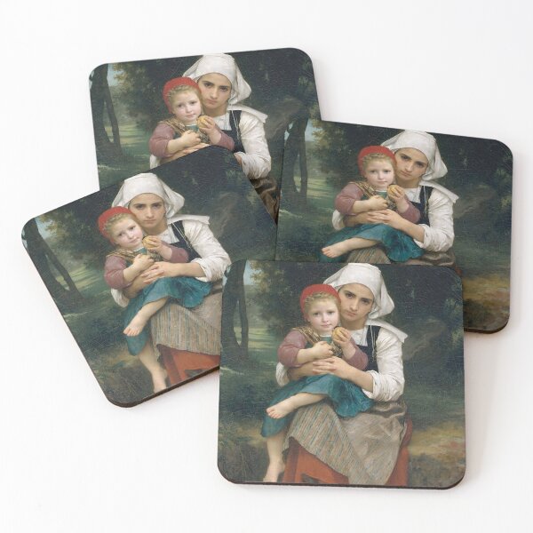 Item preview, Breton Brother and Sister, by William Bouguereau  designed and sold by AnimaliaStar.