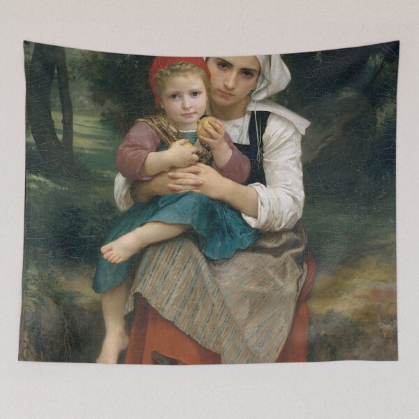 Item preview, Breton Brother and Sister, by William Bouguereau  designed and sold by AnimaliaStar.