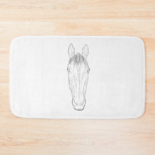 Item preview, Horse face drawing designed and sold by theartsyeq_art.