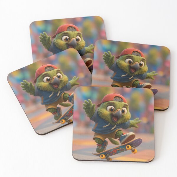 Item preview, Skater Kea Parrot designed and sold by Sillytoe.