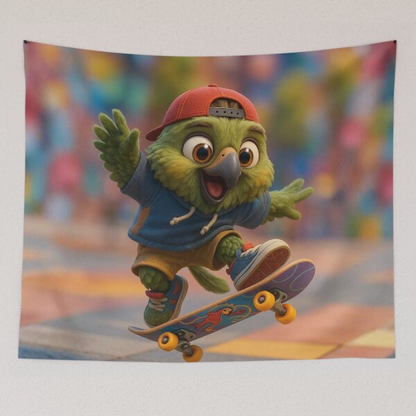 Item preview, Skater Kea Parrot designed and sold by Sillytoe.