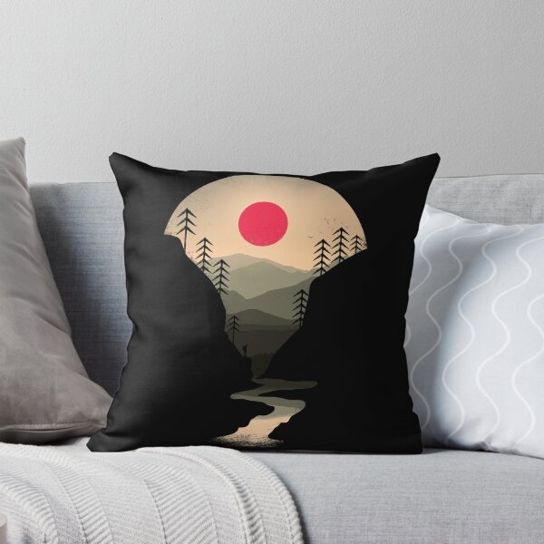Item preview, Exploring Earth Silhouette landscape hiking forests sunset designed and sold by therocketman.