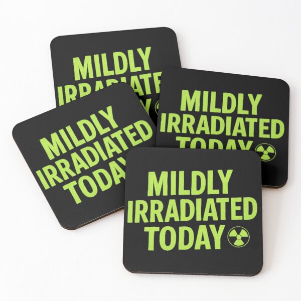 Item preview, Mildly Irradiated Today – Dark Nuclear Humor Radiation Warning Art designed and sold by AnotherFemaleHuman.