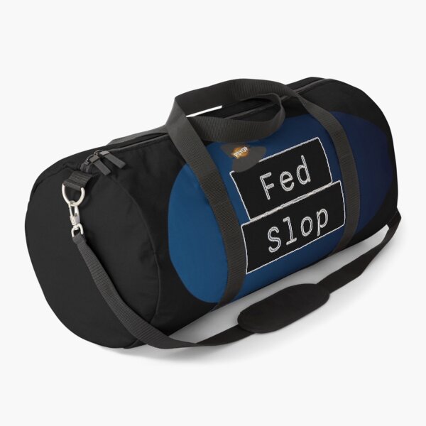 Item preview, Fed Slop Psyop Meme - Internet Culture Satire - Blue Talk Bubble - Black edition designed and sold by Miss Cutie Designs.