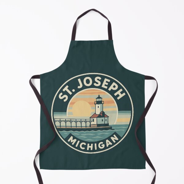 Item preview, St. Joseph Michigan Lighthouse Sunset Circular Badge designed and sold by American Travels.