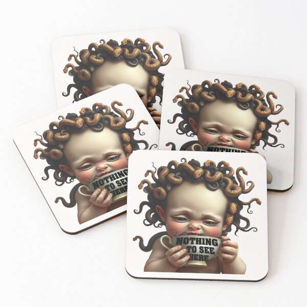 Item preview, Nothing To See Here; Child of Medusa;  designed and sold by StickerApe.