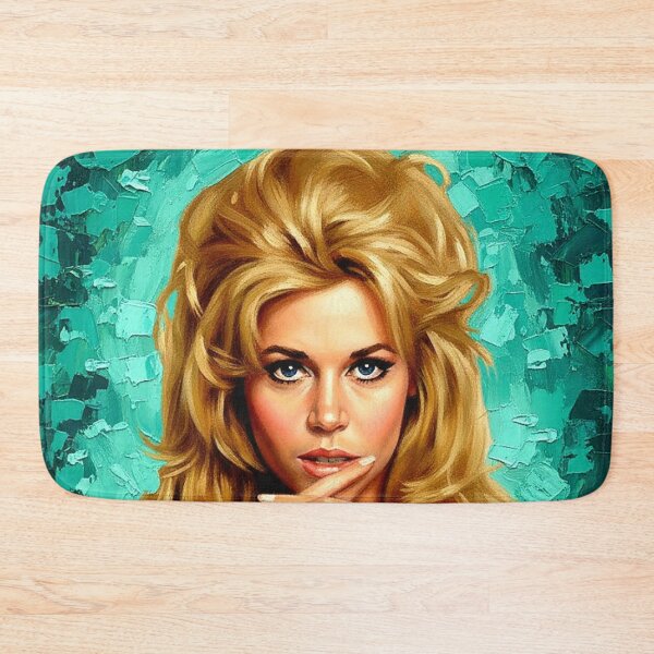 Item preview, 60s 70s Blonde Bombshell Actress Art | Green Pop Art Painting | High Volume Hair Style designed and sold by Art's Diner.