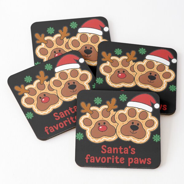 Item preview, Santa’s Favorite Paws Cute Christmas Dog designed and sold by MyFishka.