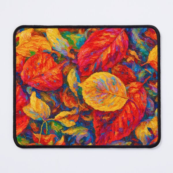 Item preview, Vibrant Autumn Leaves Painting, Bold Fall Foliage Wall Art in Bright Colors designed and sold by BeaconMarketing.