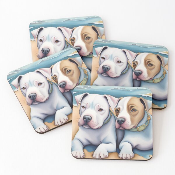 Item preview, Coastal Canvas of Pitbulls designed and sold by Dream Whimspirations.