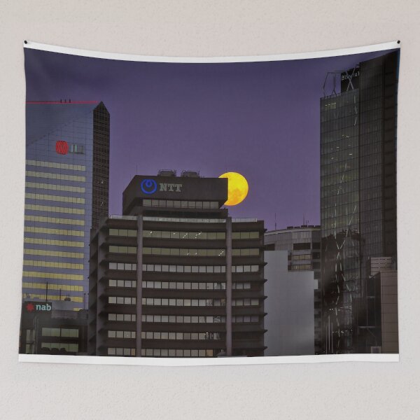 Item preview, Moonrise Over Brisbane City Australia designed and sold by pcole123.