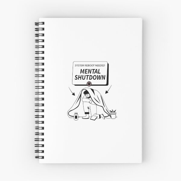 Item preview, Brain Offline – Mental Shutdown Graphic designed and sold by Fouziaart08.