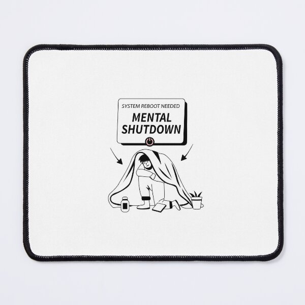 Item preview, Brain Offline – Mental Shutdown Graphic designed and sold by Fouziaart08.