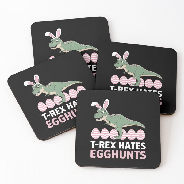 Item preview, T-Rex Hates Easter Egg Hunts Dinosaur Bunny Rabbit Dino designed and sold by CruelShadesSt.
