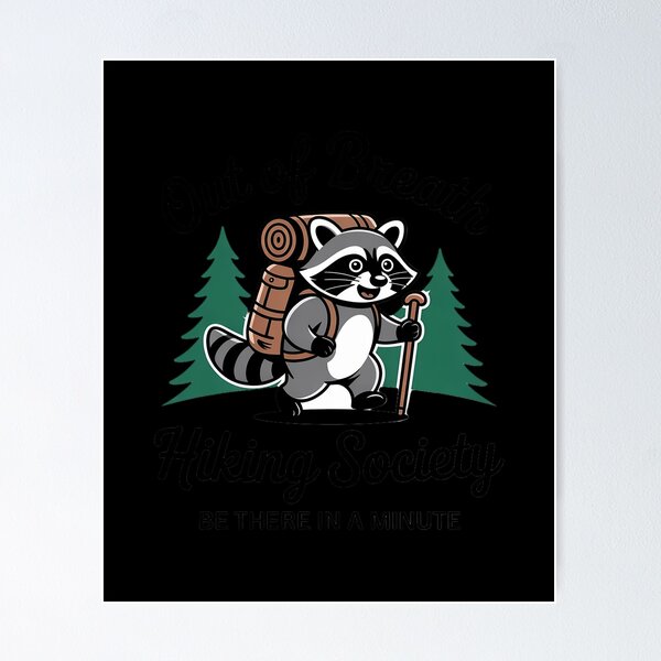 Item preview, Out of Breath Hiking Society Hiking designed and sold by Tatianamiobi.