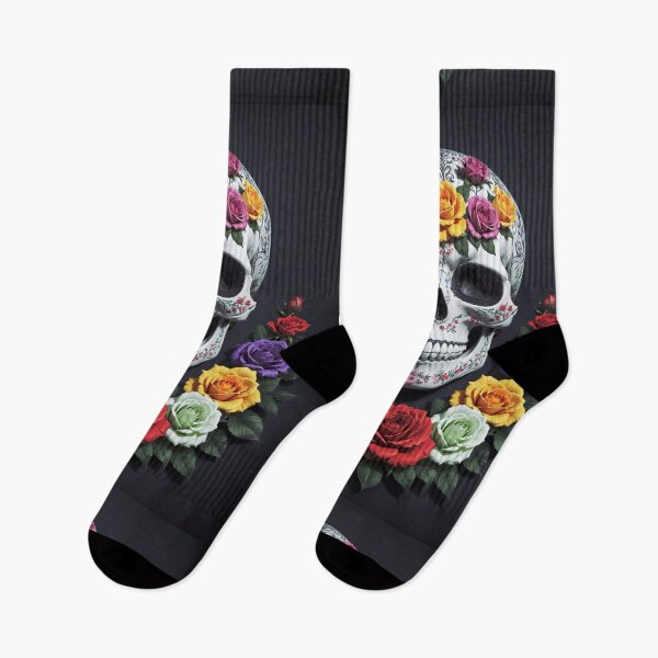 Item preview, Porcelain Skull Blooming with Roses designed and sold by Grafititee.