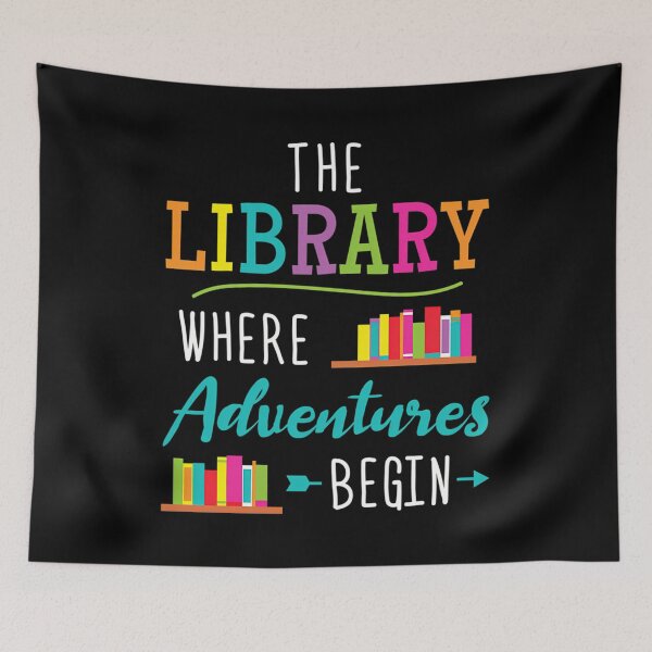 Item preview, The Library - Where Adventures Begin designed and sold by elihletoriong.