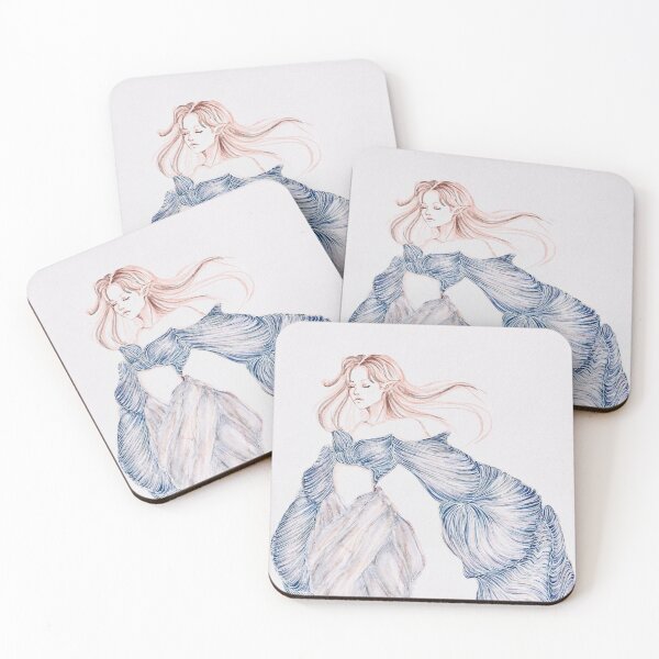 Item preview, Ethereal siren -  fashion illustration designed and sold by PretzelCharm.