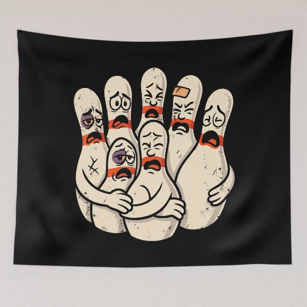 Item preview, Scared Bowling Pins For Bowler Bowling Joke Strike Spare designed and sold by TommieJune.