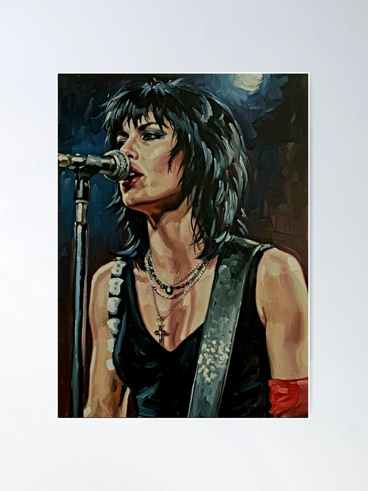 アート・デザイン・音楽 ROCKERS STYLE COMPLETE 80s Female Rock Singer Portrait Art | Electric Guitar Stage