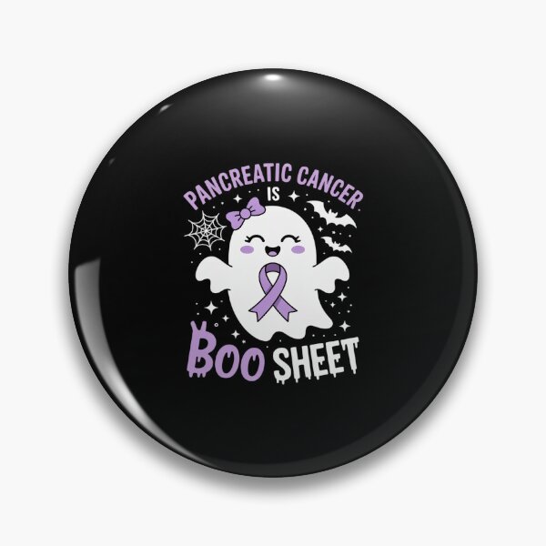 Item preview, Pancreatic Cancer is Boo Sheet Halloween Cute Ghost Purple designed and sold by HORIZBoutique.