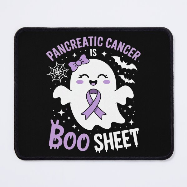 Item preview, Pancreatic Cancer is Boo Sheet Halloween Cute Ghost Purple designed and sold by HORIZBoutique.