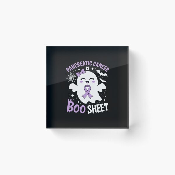 Item preview, Pancreatic Cancer is Boo Sheet Halloween Cute Ghost Purple designed and sold by HORIZBoutique.