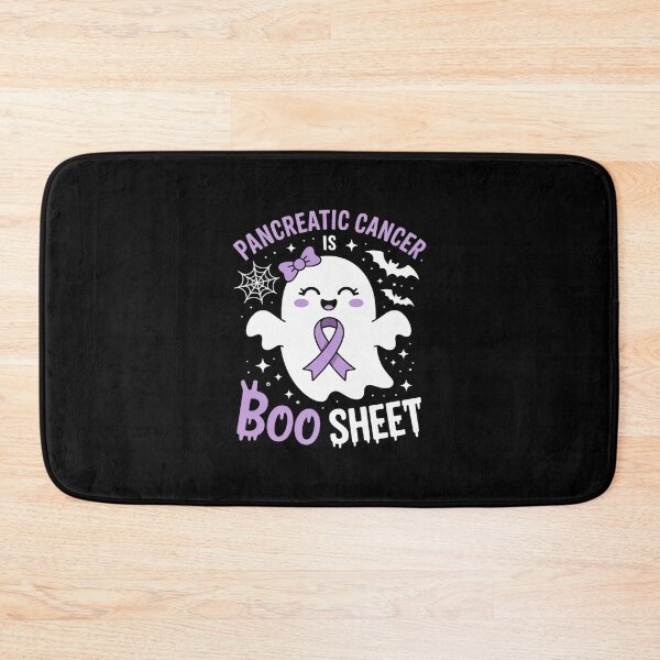 Item preview, Pancreatic Cancer is Boo Sheet Halloween Cute Ghost Purple designed and sold by HORIZBoutique.