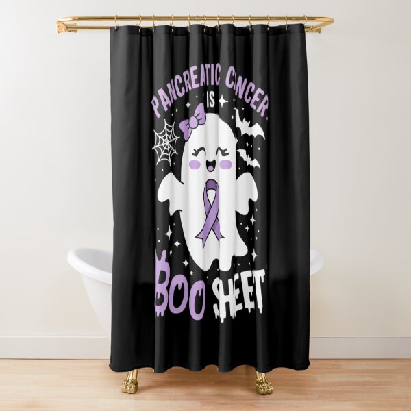 Item preview, Pancreatic Cancer is Boo Sheet Halloween Cute Ghost Purple designed and sold by HORIZBoutique.