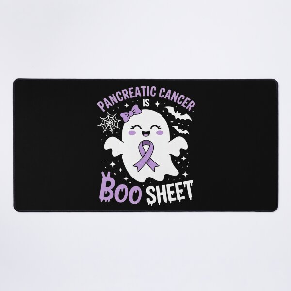 Item preview, Pancreatic Cancer is Boo Sheet Halloween Cute Ghost Purple designed and sold by HORIZBoutique.
