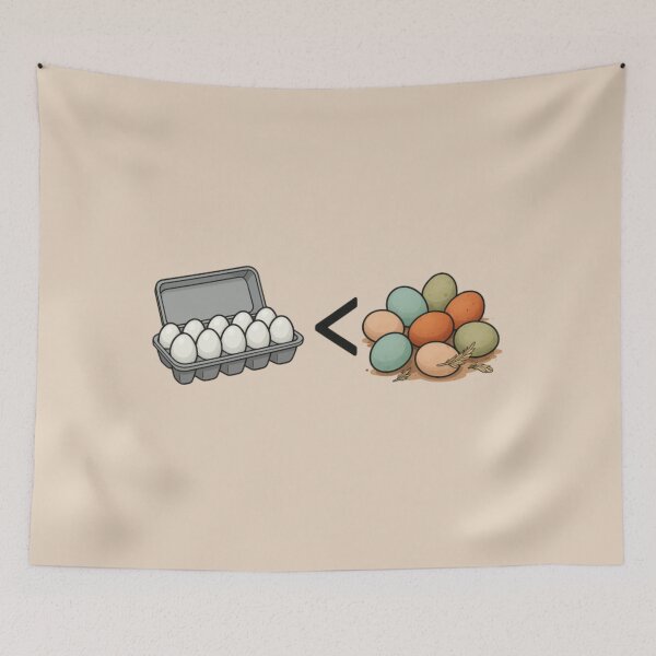 Item preview, Farm Fresh Eggs Are Greater Than Store Bought Eggs.  designed and sold by AnotherFemaleHuman.