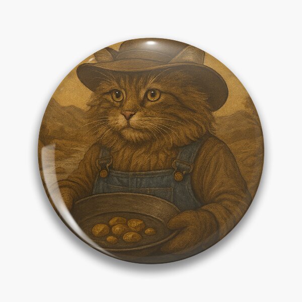 Item preview, The Golden Meow Miner designed and sold by Fort Galaxy.