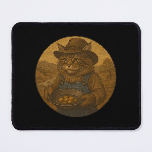 Item preview, The Golden Meow Miner designed and sold by Fort Galaxy.