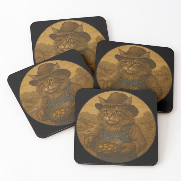 Item preview, The Golden Meow Miner designed and sold by Fort Galaxy.