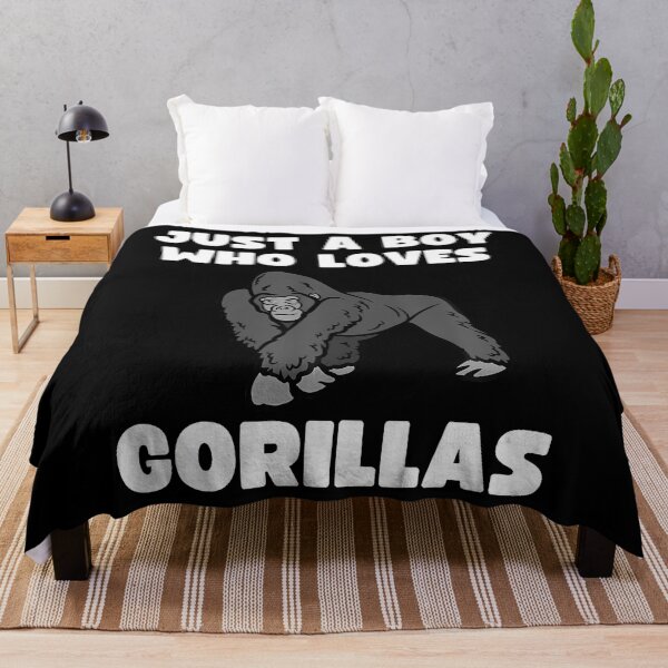 Item preview, Just A Boy Who Loves Gorillas Primate Toddler Baby 5T 4T 3T designed and sold by bonurasuliaj.