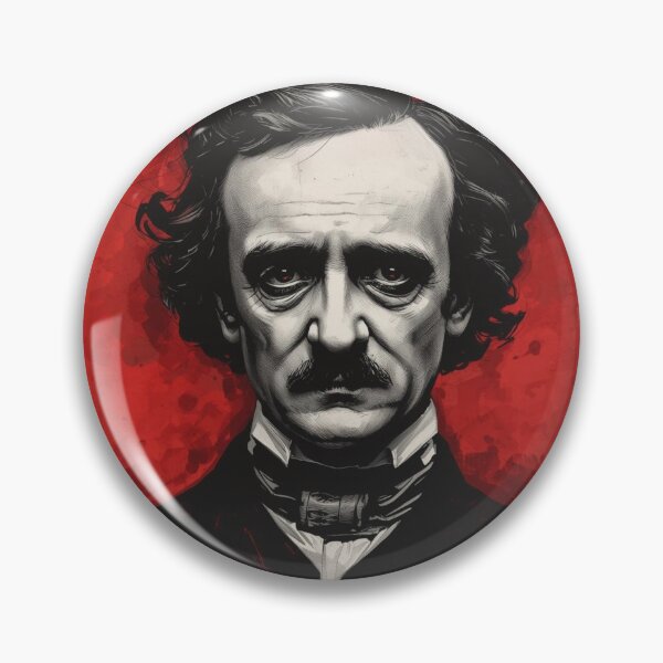 Item preview, Edgar Allan Poe portrait designed and sold by Filologica.
