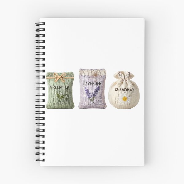 Item preview, Knitted Herb Seed Packets Trio: Cozy Green Tea, Lavender, and Chamomile Pastel Art designed and sold by VibranPalette.