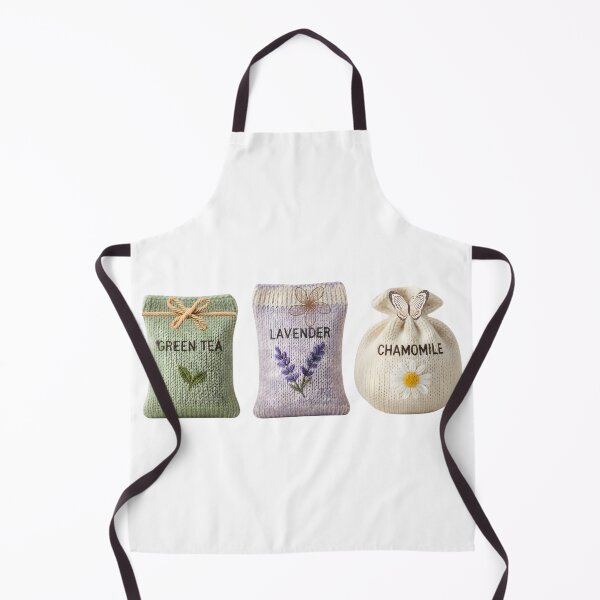 Item preview, Knitted Herb Seed Packets Trio: Cozy Green Tea, Lavender, and Chamomile Pastel Art designed and sold by VibranPalette.