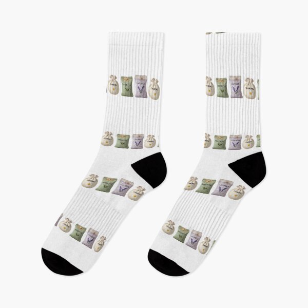 Item preview, Knitted Herb Seed Packets Trio: Cozy Green Tea, Lavender, and Chamomile Pastel Art designed and sold by VibranPalette.