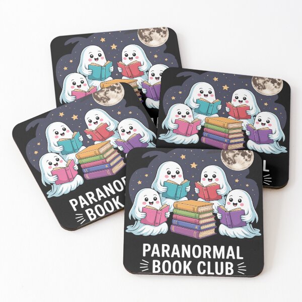 Item preview, Paranormal Book Club A Ghost Reading Halloween Books designed and sold by FluoroWave.