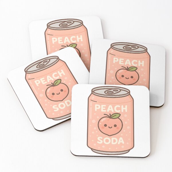 Item preview, Cute Peach Soda Aesthetic Drink Can designed and sold by chromakulture.