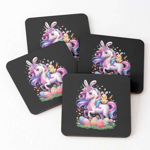 Item preview, Bunny Chick Ridding Unicorn Easter Hunting designed and sold by AsteriskDatBArt.