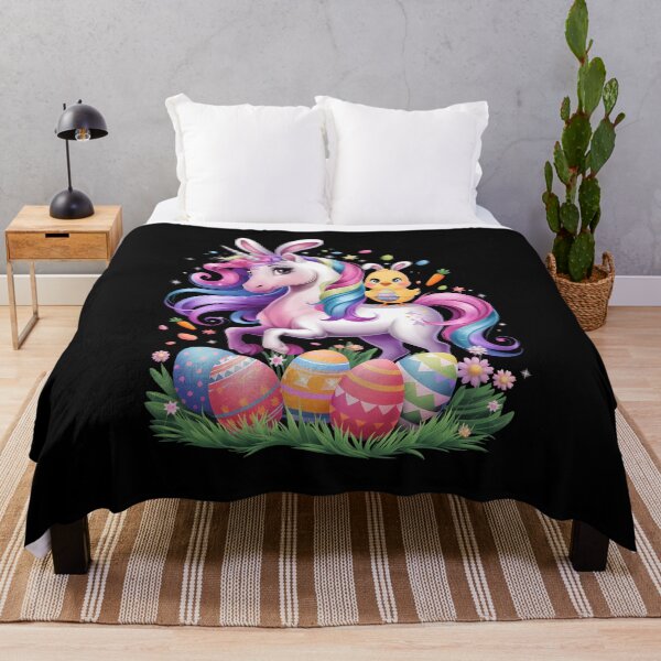 Item preview, Bunny Chick Ridding Unicorn Easter Hunting designed and sold by AsteriskDatBArt.