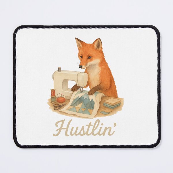 Item preview, Fox Quilter Hustlin' designed and sold by thehaywirehoney.