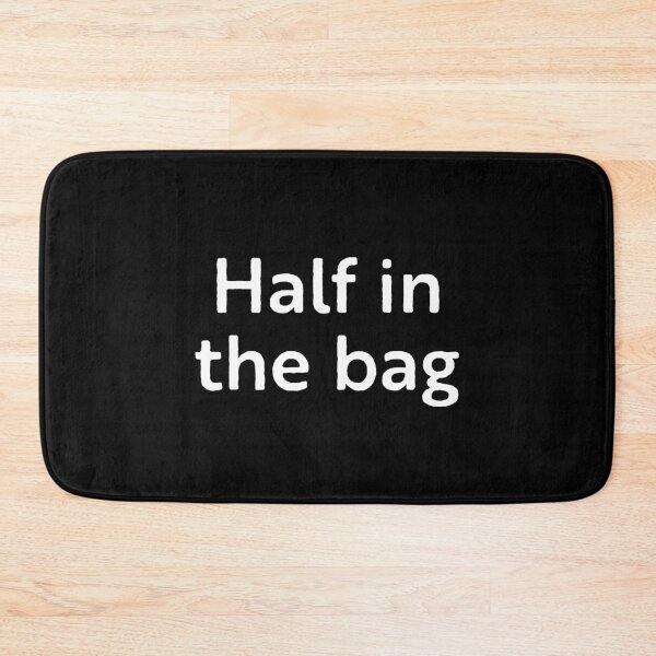 Item preview, La mitad en la bolsa… designed and sold by WhackoDesigns.