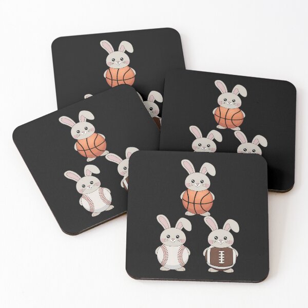 Item preview, Basketball Baseball Football Sports Easter Bunny Rabbits designed and sold by AsteriskDatBArt.