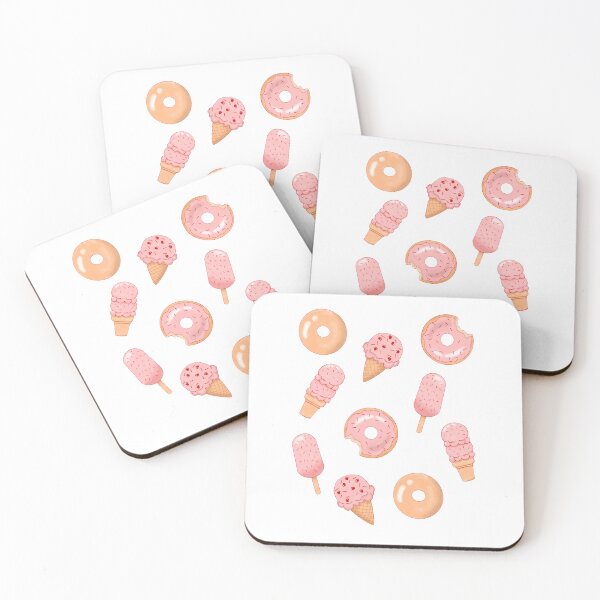 Item preview, Donuts And Ice Cream Pattern designed and sold by CandyAppleCats.