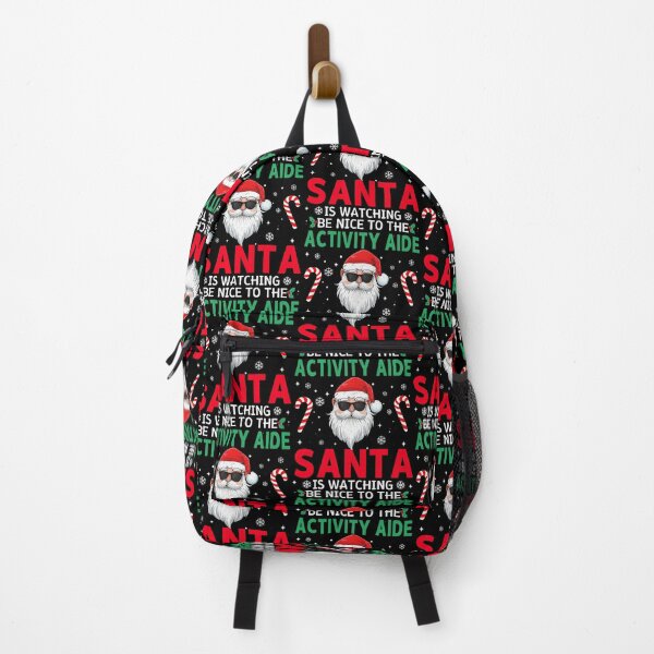 Item preview, Be Nice To The Activity Aide Santa Is Watching Christmas Pajamas designed and sold by pansak.